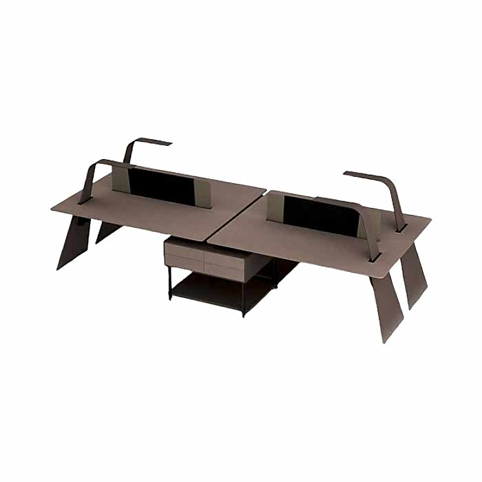 Rigo Dörtlü Workstation Lambalı
